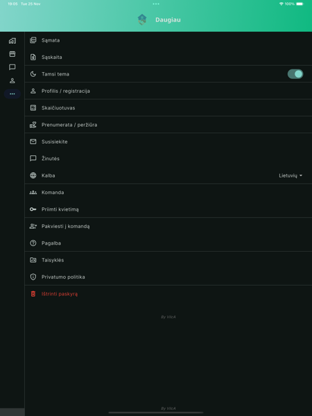 Rangis Projekto Detalės